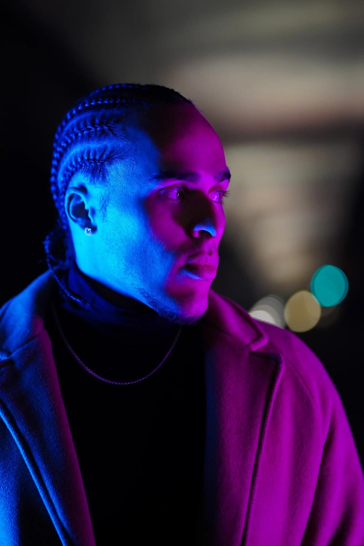 Portrait with dramatic light